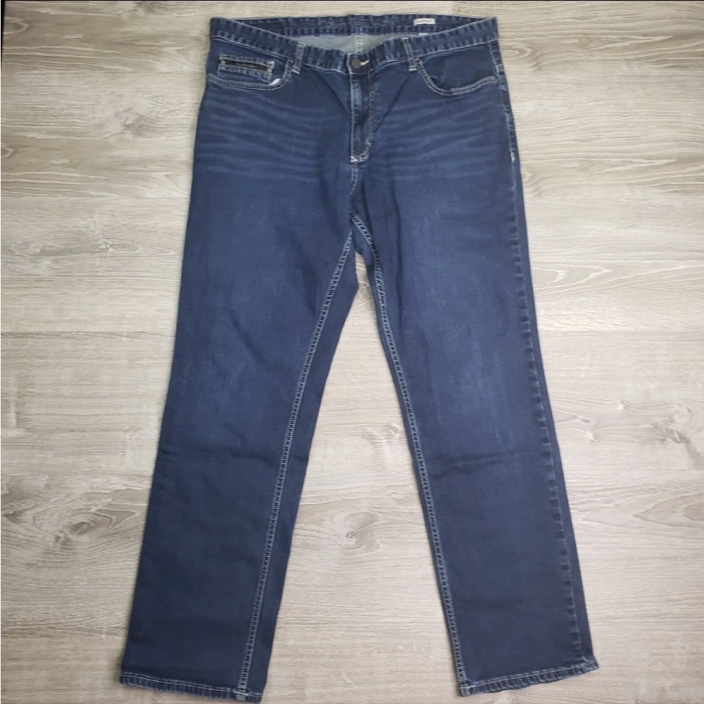 Calvin Klein Jeans Slim Straight Mens Jeans Denim Size 38 x 32